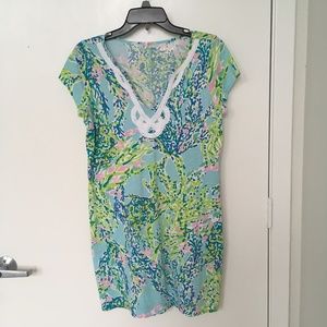Lilly Pulitzer Skye Blue Heaven Brewster Dress (M)
